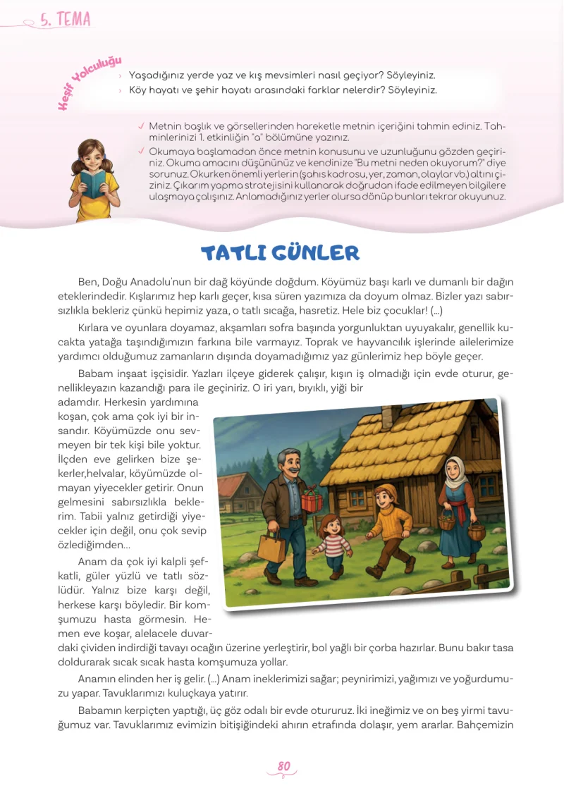 5. Sınıf Türkçe Ders Kitabı Cevapları Meb Yayınları 2. Kitap Sayfa 80