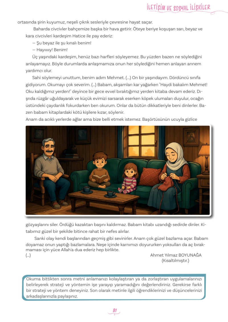 5. Sınıf Türkçe Ders Kitabı Cevapları Meb Yayınları 2. Kitap Sayfa 81