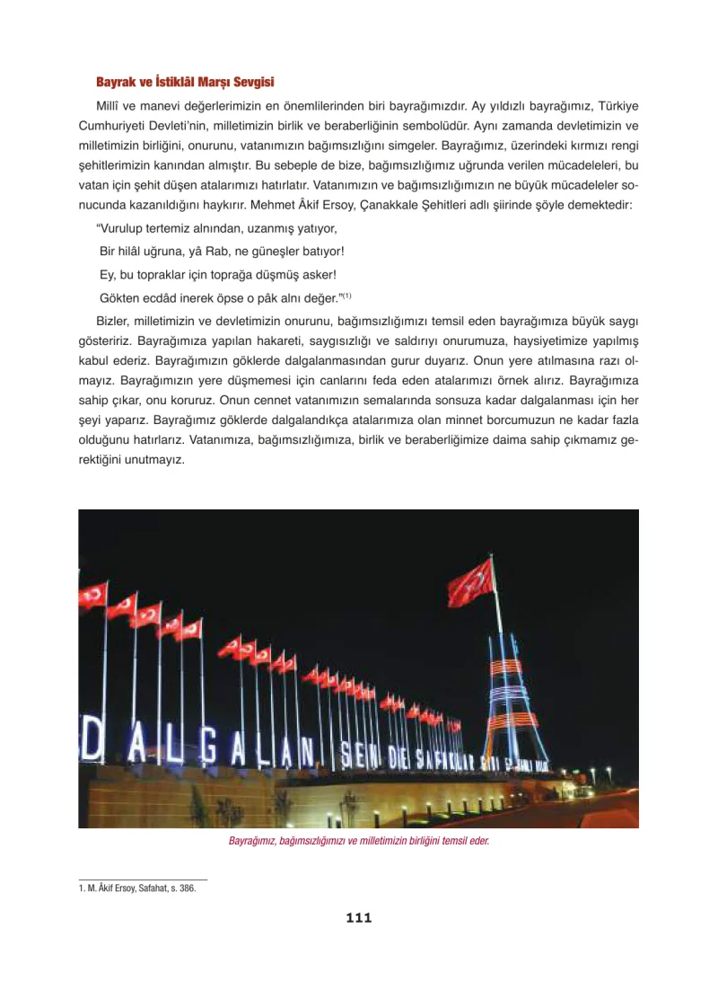 6. Sınıf Din Kültürü ve Ahlak Bilgisi Ders Kitabı Cevapları Doğa Yayınları Sayfa 111