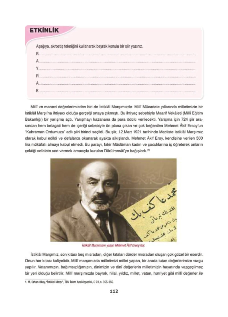 6. Sınıf Din Kültürü ve Ahlak Bilgisi Ders Kitabı Cevapları Doğa Yayınları Sayfa 112