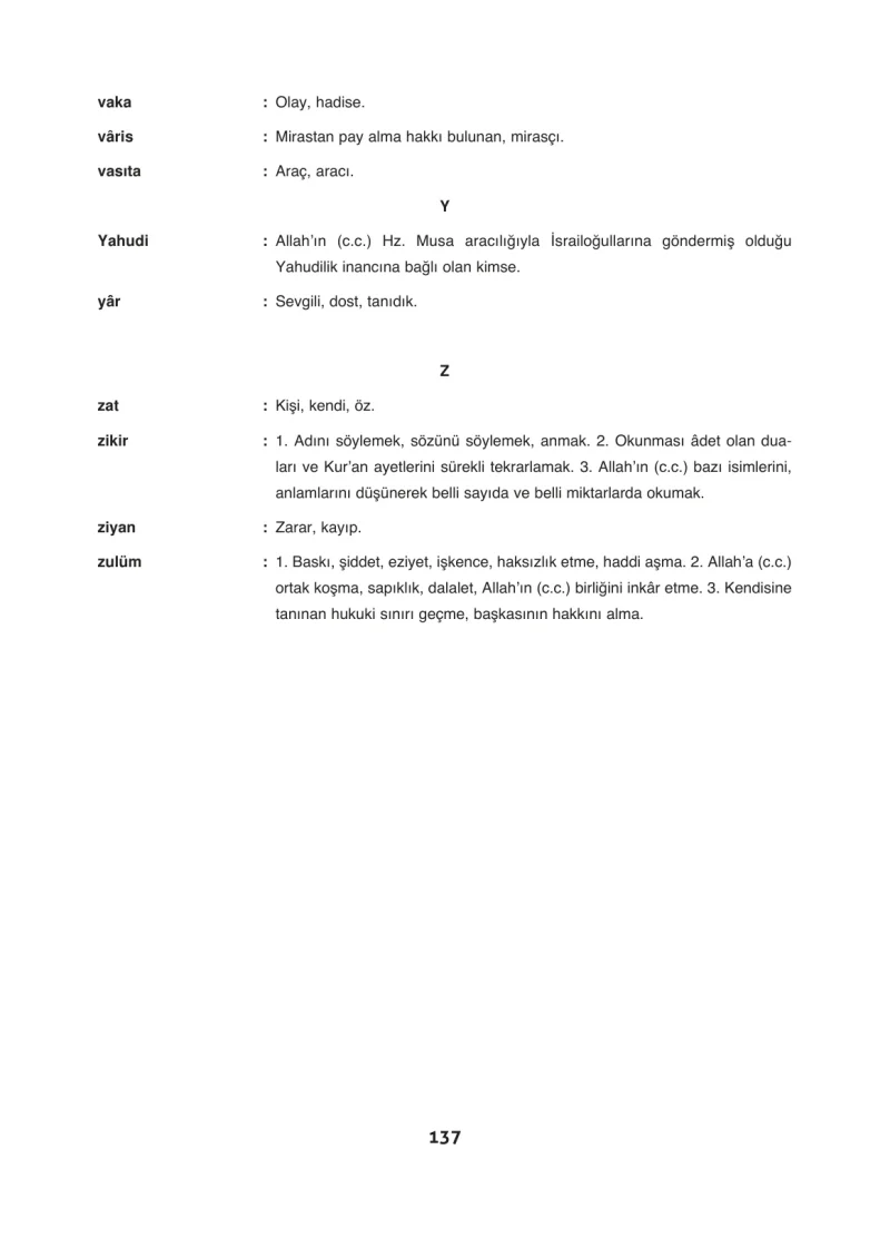 6. Sınıf Din Kültürü ve Ahlak Bilgisi Ders Kitabı Cevapları Doğa Yayınları Sayfa 137
