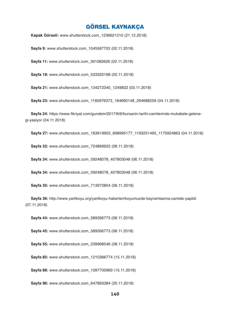 6. Sınıf Din Kültürü ve Ahlak Bilgisi Ders Kitabı Cevapları Doğa Yayınları Sayfa 140