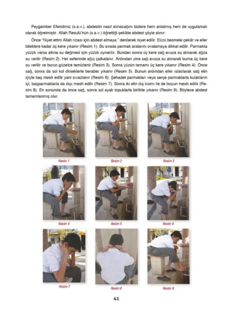 6. Sınıf Din Kültürü ve Ahlak Bilgisi Ders Kitabı Cevapları Doğa Yayınları Sayfa 41