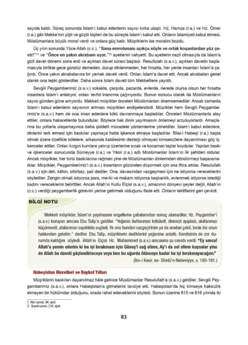 6. Sınıf Din Kültürü ve Ahlak Bilgisi Ders Kitabı Cevapları Doğa Yayınları Sayfa 83