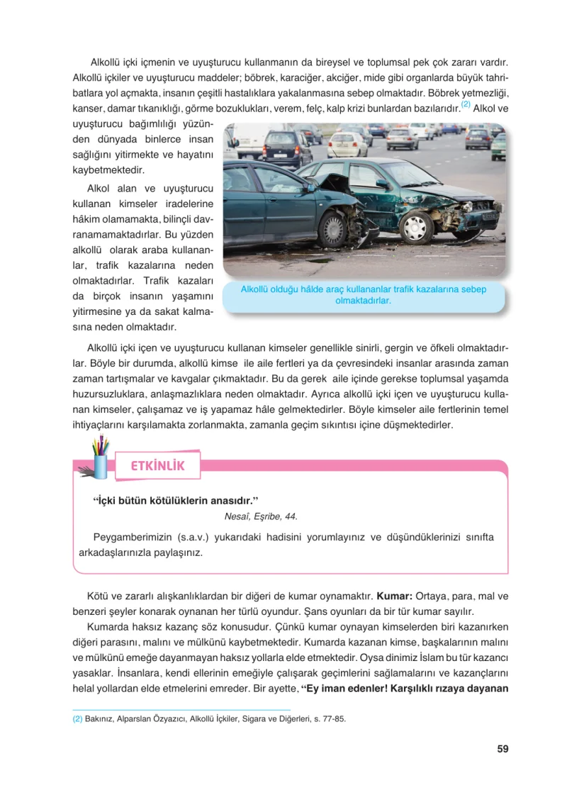 6. Sınıf Din Kültürü ve Ahlak Bilgisi Ders Kitabı Cevapları FCM Yayıncılık Sayfa 59