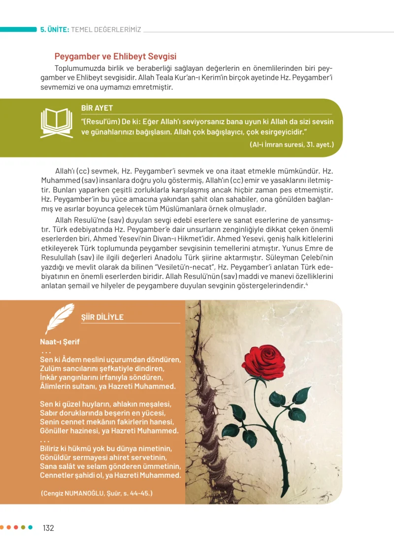 6. Sınıf Din Kültürü ve Ahlak Bilgisi Ders Kitabı Cevapları Meb Yayınları Sayfa 132