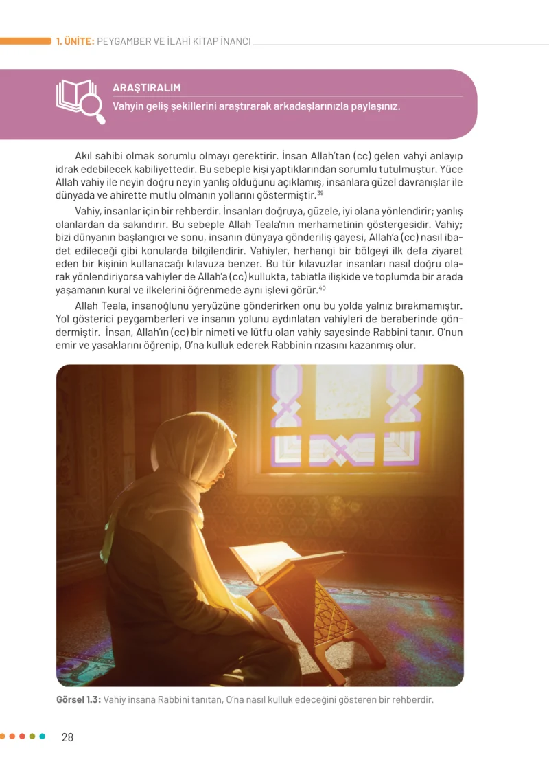 6. Sınıf Din Kültürü ve Ahlak Bilgisi Ders Kitabı Cevapları Meb Yayınları Sayfa 28