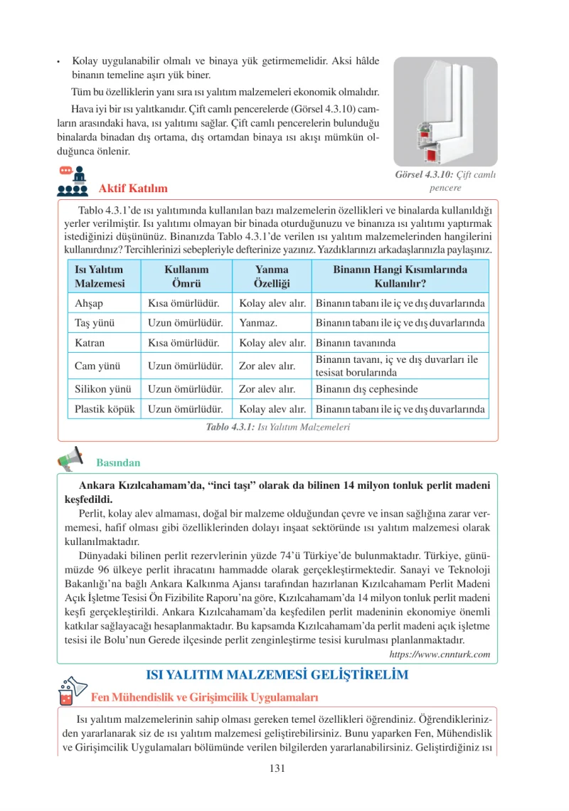 6. Sınıf Fen Bilimleri Ders Kitabı Cevapları Adım Adım Yayınları Sayfa 131