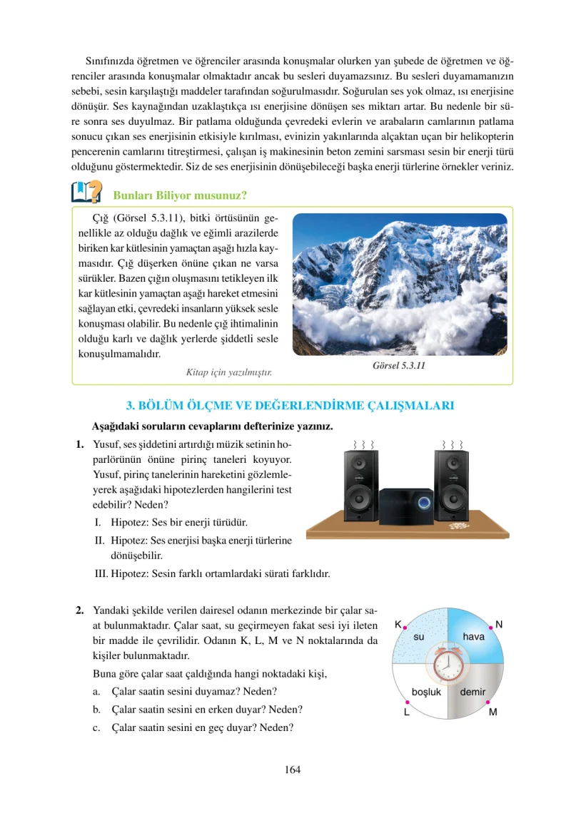 6. Sınıf Fen Bilimleri Ders Kitabı Cevapları Adım Adım Yayınları Sayfa 164