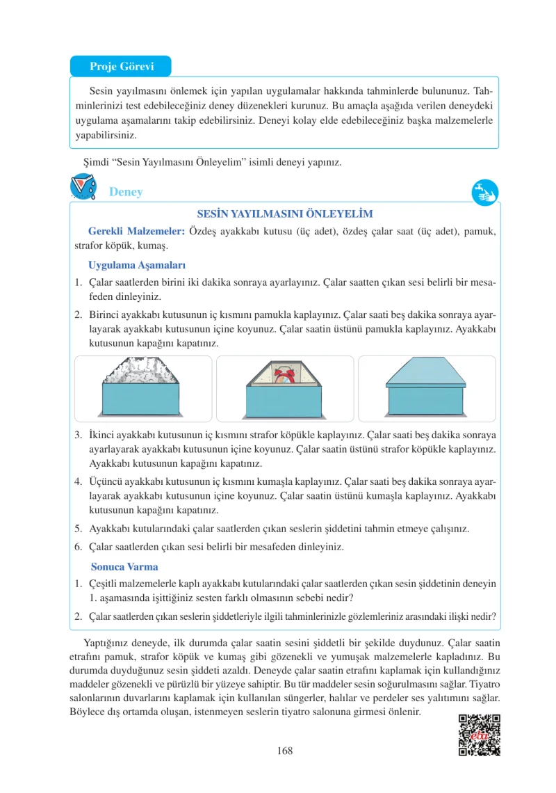 6. Sınıf Fen Bilimleri Ders Kitabı Cevapları Adım Adım Yayınları Sayfa 168