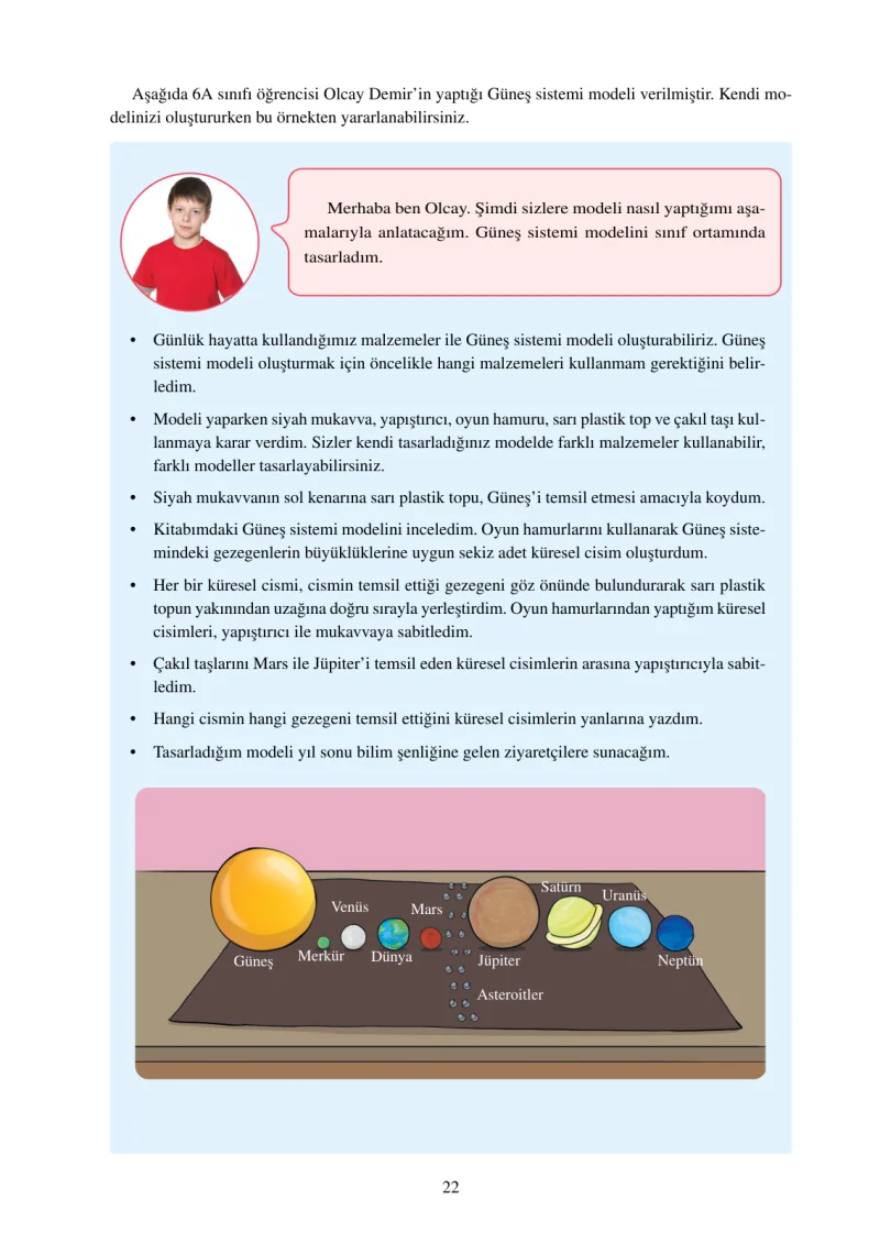 6. Sınıf Fen Bilimleri Ders Kitabı Cevapları Adım Adım Yayınları Sayfa 22