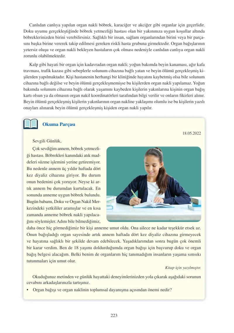 6. Sınıf Fen Bilimleri Ders Kitabı Cevapları Adım Adım Yayınları Sayfa 223