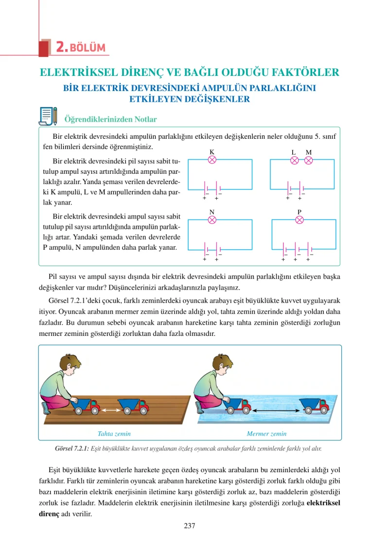 6. Sınıf Fen Bilimleri Ders Kitabı Cevapları Adım Adım Yayınları Sayfa 237