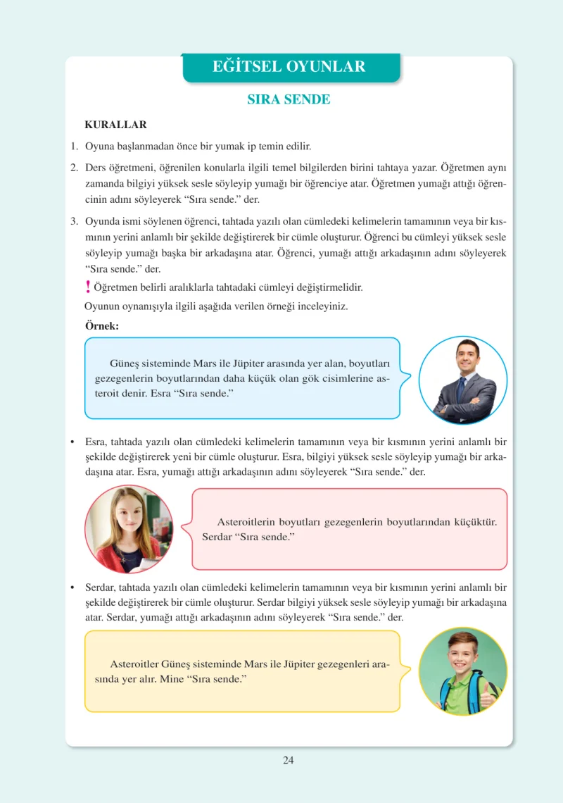 6. Sınıf Fen Bilimleri Ders Kitabı Cevapları Adım Adım Yayınları Sayfa 24