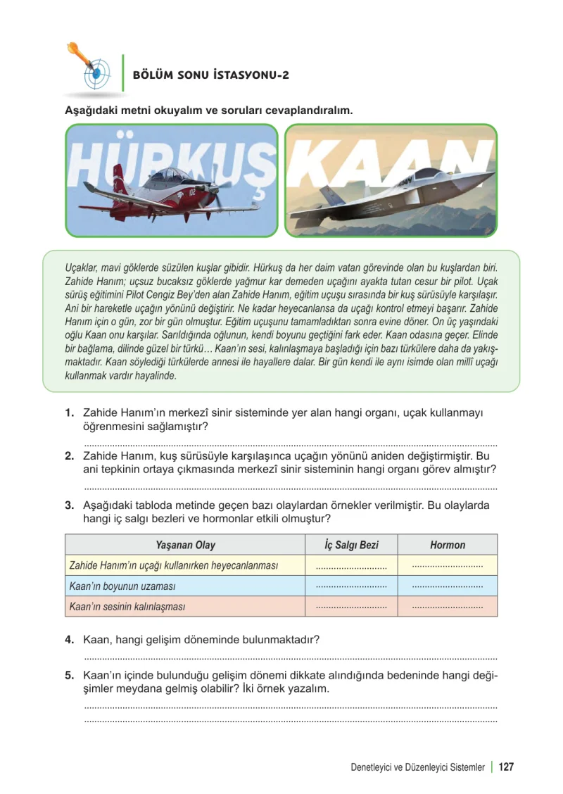 6. Sınıf Fen Bilimleri Ders Kitabı Cevapları Meb Yayınları 1. Kitap Sayfa 127