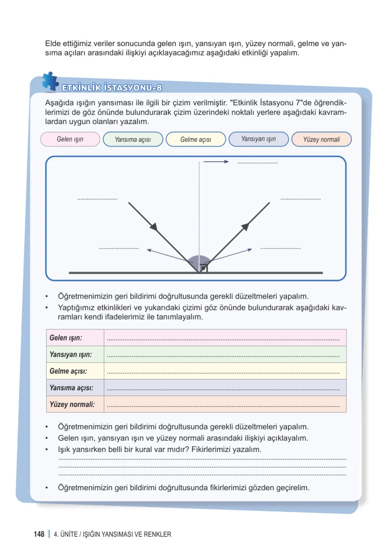 6. Sınıf Fen Bilimleri Ders Kitabı Cevapları Meb Yayınları 1. Kitap Sayfa 148