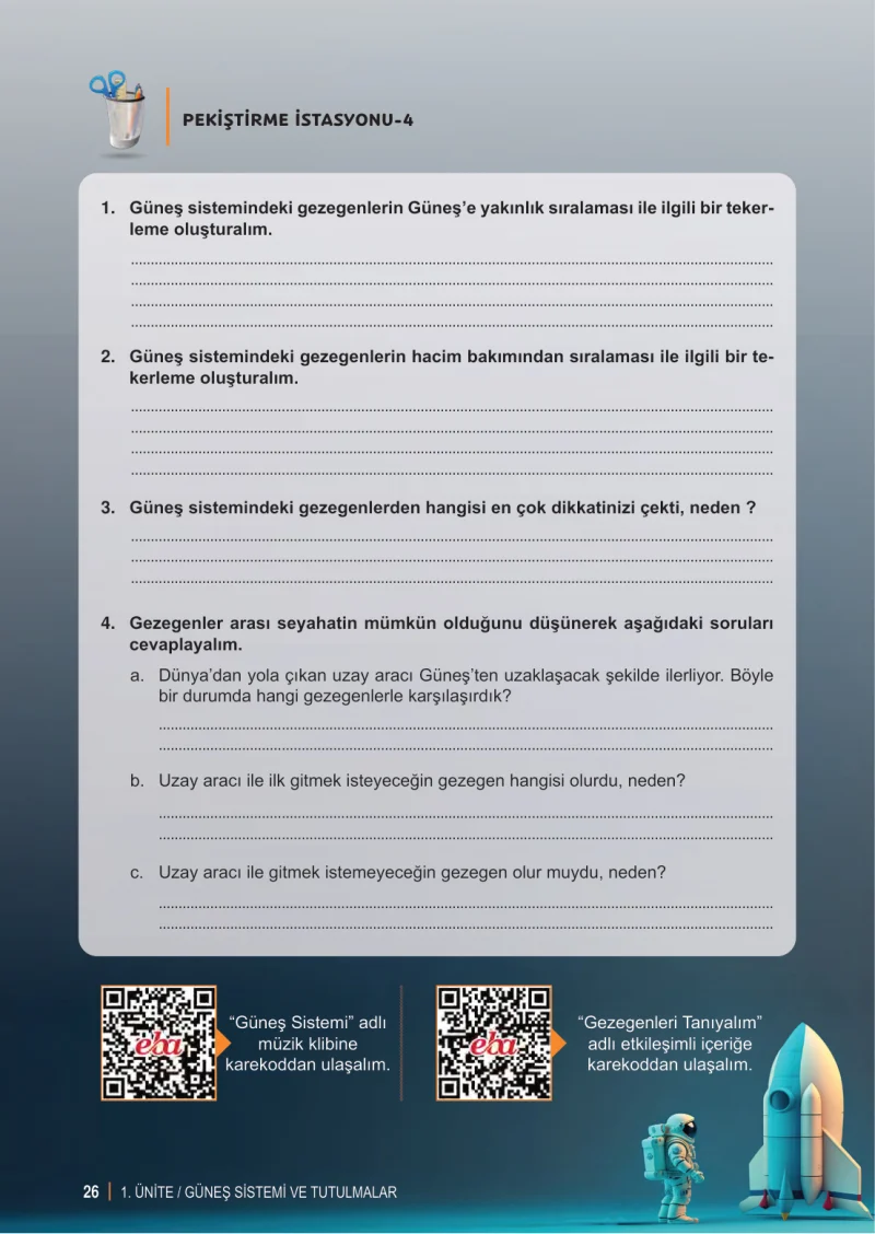 6. Sınıf Fen Bilimleri Ders Kitabı Cevapları Meb Yayınları 1. Kitap Sayfa 26