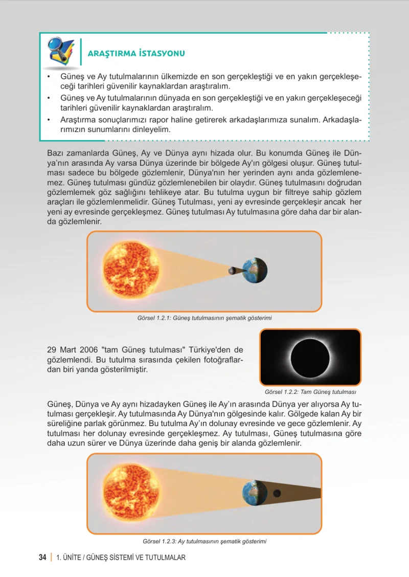 6. Sınıf Fen Bilimleri Ders Kitabı Cevapları Meb Yayınları 1. Kitap Sayfa 34