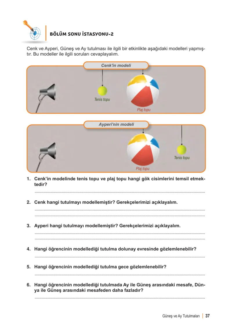 6. Sınıf Fen Bilimleri Ders Kitabı Cevapları Meb Yayınları 1. Kitap Sayfa 37