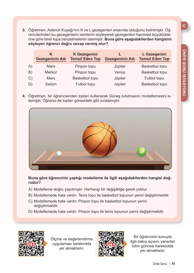 6. Sınıf Fen Bilimleri Ders Kitabı Cevapları Meb Yayınları 1. Kitap Sayfa 41
