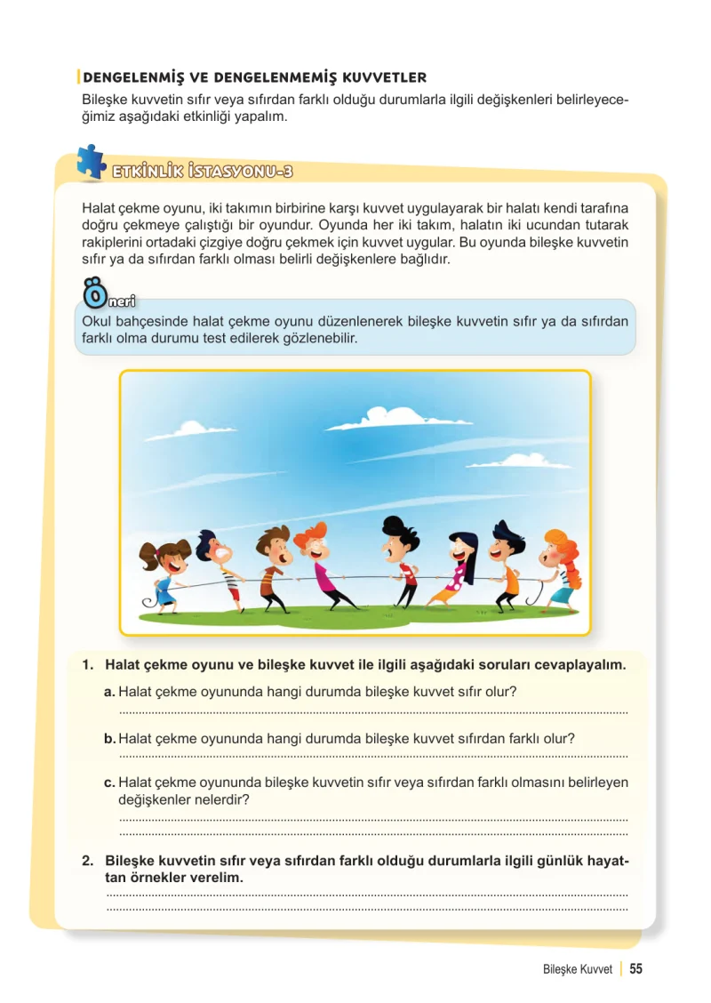 6. Sınıf Fen Bilimleri Ders Kitabı Cevapları Meb Yayınları 1. Kitap Sayfa 55