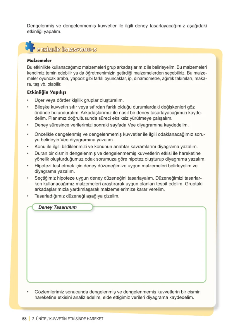 6. Sınıf Fen Bilimleri Ders Kitabı Cevapları Meb Yayınları 1. Kitap Sayfa 58
