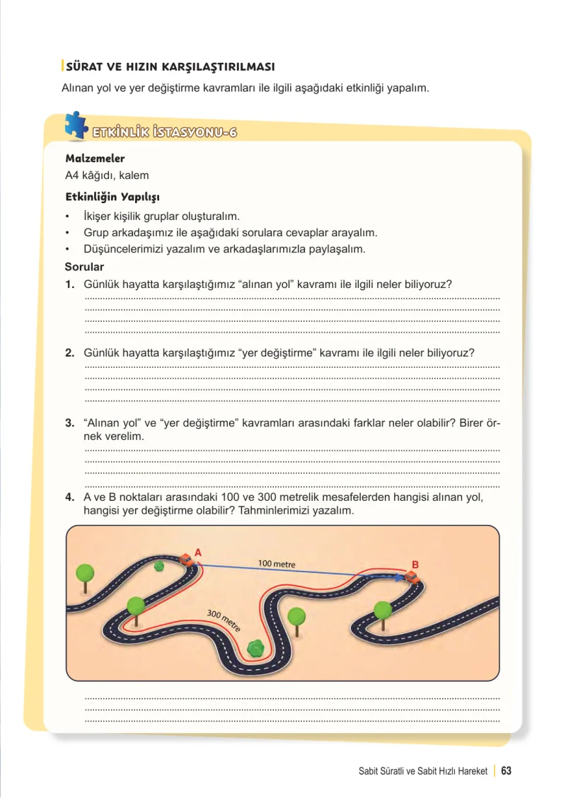 6. Sınıf Fen Bilimleri Ders Kitabı Cevapları Meb Yayınları 1. Kitap Sayfa 63