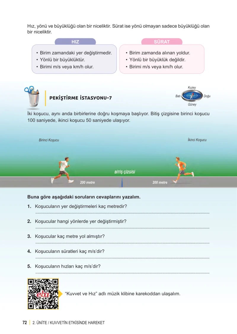 6. Sınıf Fen Bilimleri Ders Kitabı Cevapları Meb Yayınları 1. Kitap Sayfa 72
