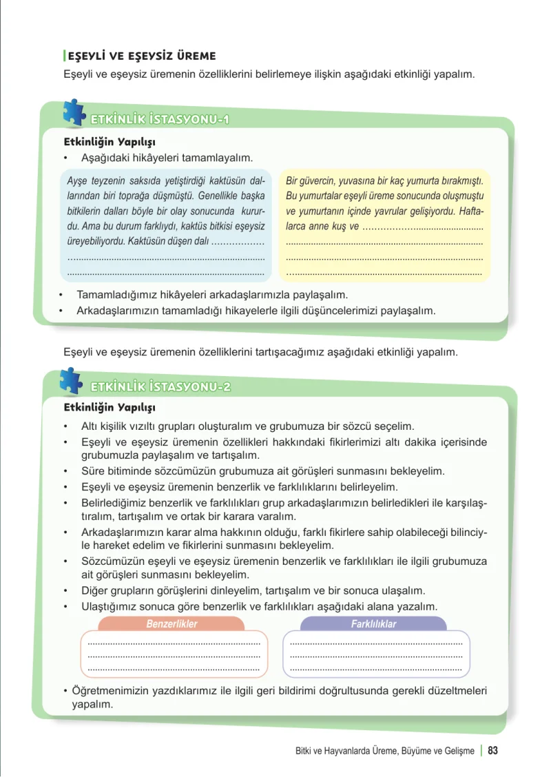 6. Sınıf Fen Bilimleri Ders Kitabı Cevapları Meb Yayınları 1. Kitap Sayfa 83