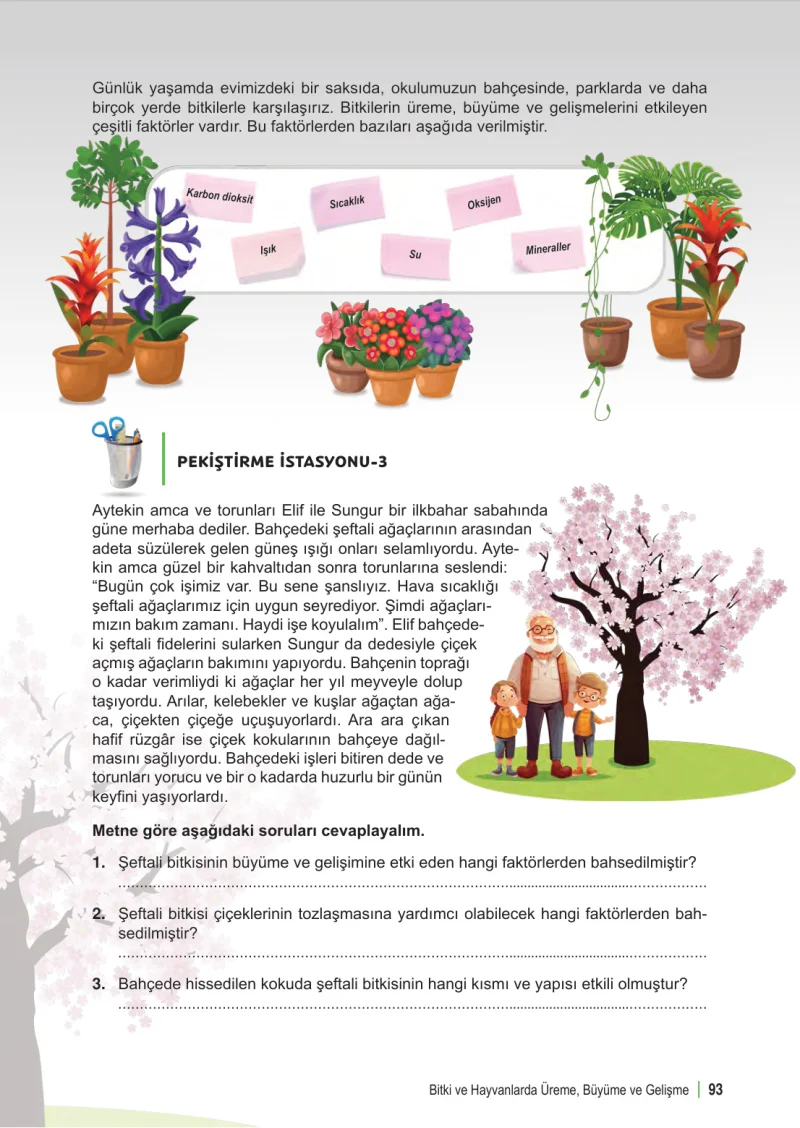 6. Sınıf Fen Bilimleri Ders Kitabı Cevapları Meb Yayınları 1. Kitap Sayfa 93