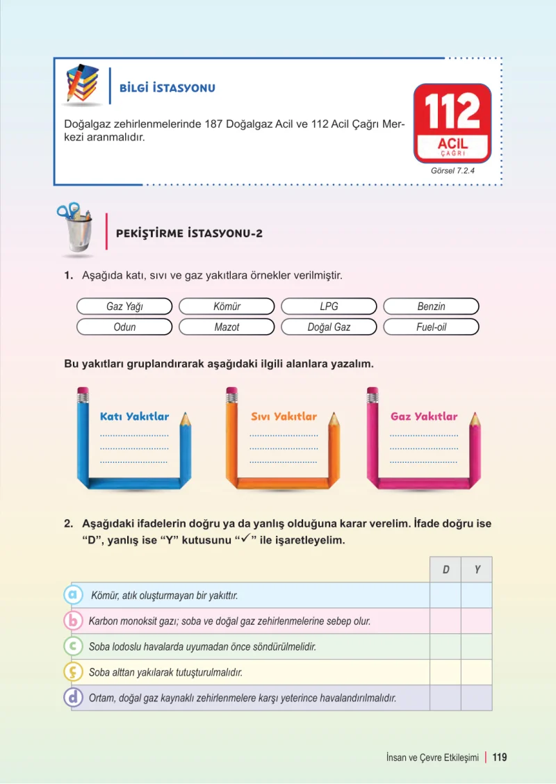 6. Sınıf Fen Bilimleri Ders Kitabı Cevapları Meb Yayınları 2. Kitap Sayfa 119