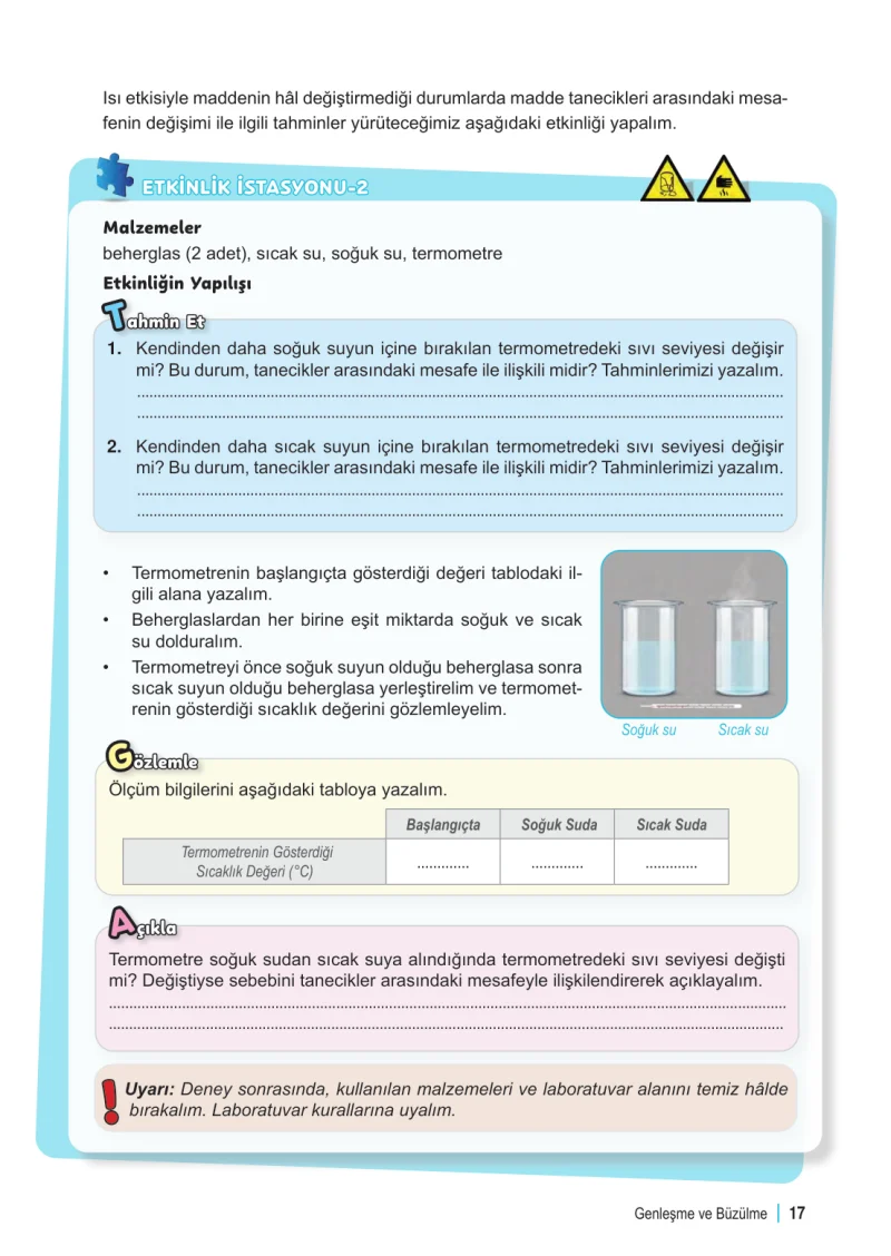 6. Sınıf Fen Bilimleri Ders Kitabı Cevapları Meb Yayınları 2. Kitap Sayfa 17