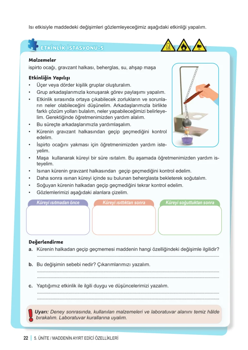 6. Sınıf Fen Bilimleri Ders Kitabı Cevapları Meb Yayınları 2. Kitap Sayfa 22