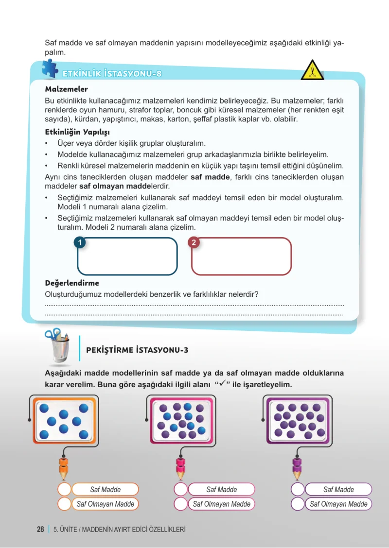 6. Sınıf Fen Bilimleri Ders Kitabı Cevapları Meb Yayınları 2. Kitap Sayfa 28