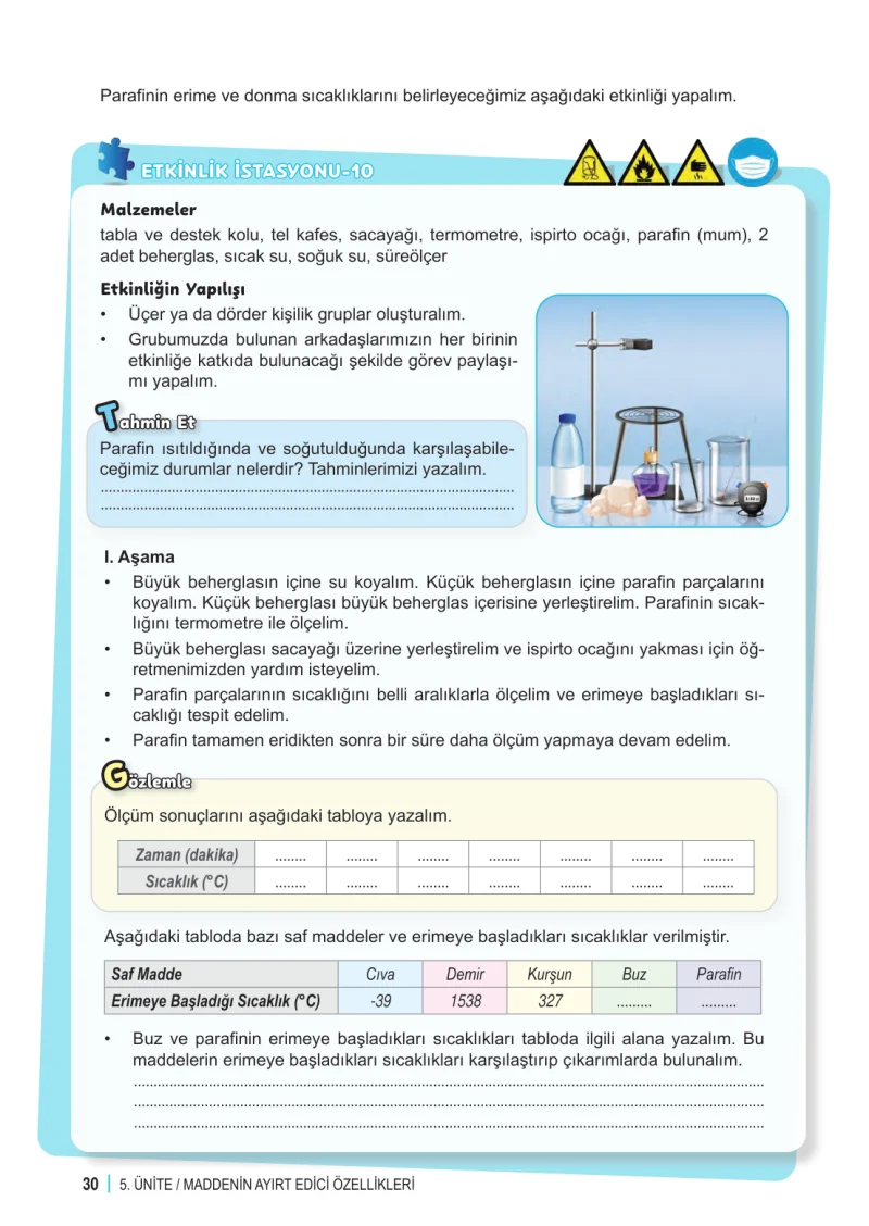 6. Sınıf Fen Bilimleri Ders Kitabı Cevapları Meb Yayınları 2. Kitap Sayfa 30
