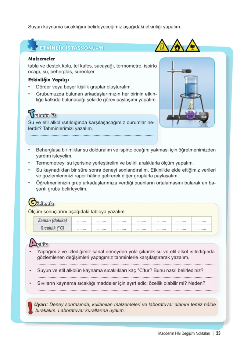 6. Sınıf Fen Bilimleri Ders Kitabı Cevapları Meb Yayınları 2. Kitap Sayfa 33