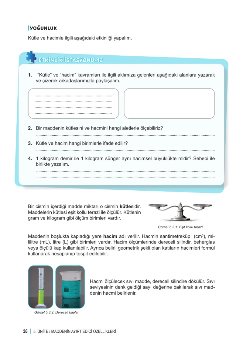 6. Sınıf Fen Bilimleri Ders Kitabı Cevapları Meb Yayınları 2. Kitap Sayfa 38