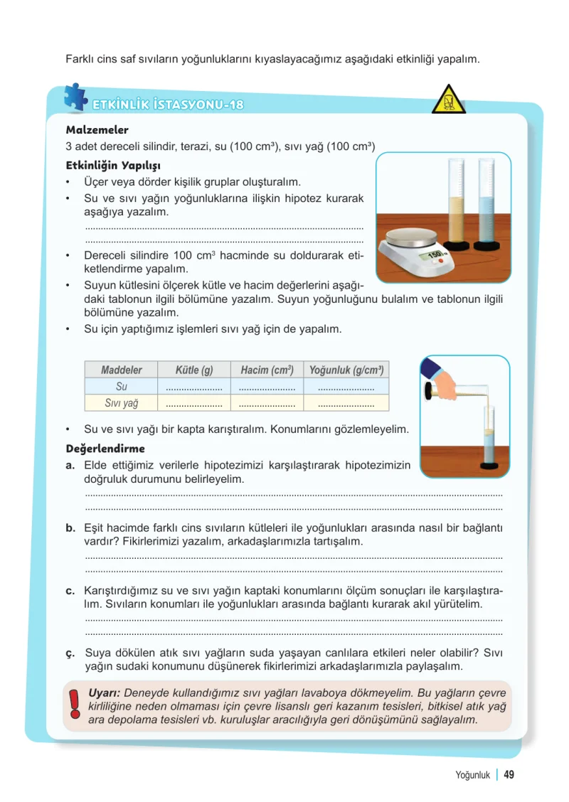 6. Sınıf Fen Bilimleri Ders Kitabı Cevapları Meb Yayınları 2. Kitap Sayfa 49