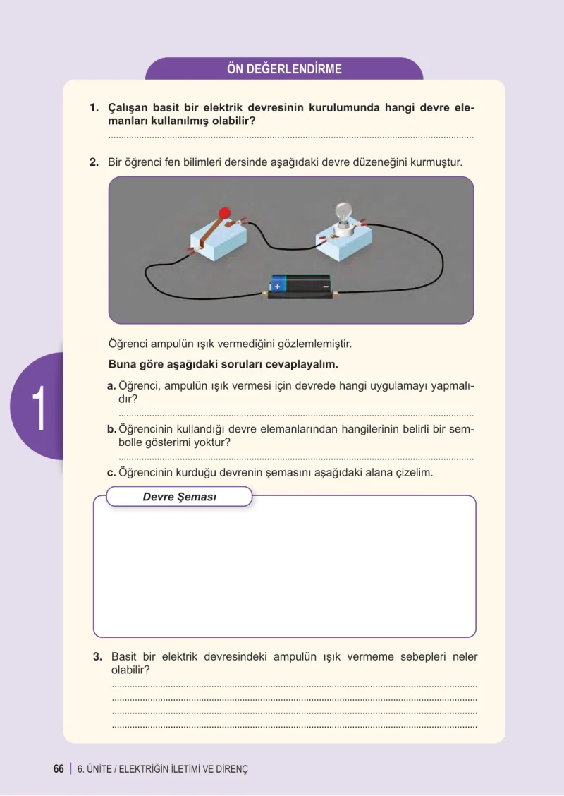 6. Sınıf Fen Bilimleri Ders Kitabı Cevapları Meb Yayınları 2. Kitap Sayfa 66