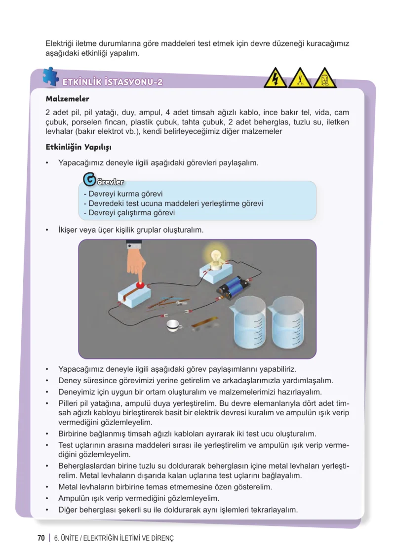 6. Sınıf Fen Bilimleri Ders Kitabı Cevapları Meb Yayınları 2. Kitap Sayfa 70