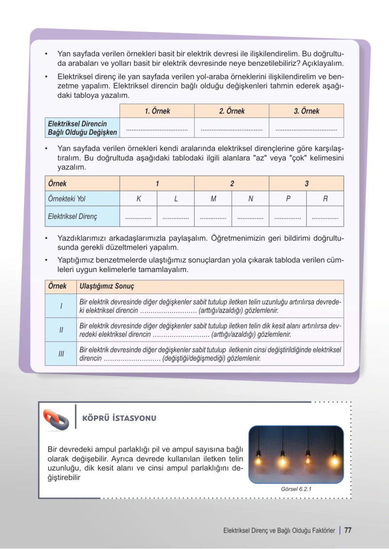 6. Sınıf Fen Bilimleri Ders Kitabı Cevapları Meb Yayınları 2. Kitap Sayfa 77