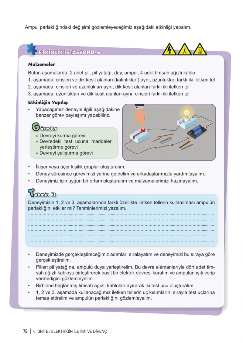 6. Sınıf Fen Bilimleri Ders Kitabı Cevapları Meb Yayınları 2. Kitap Sayfa 78