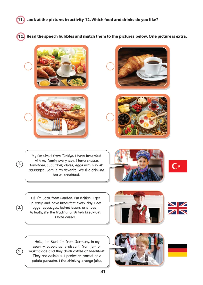 6. Sınıf İngilizce Ders Kitabı Cevapları Hecce Yayınları Sayfa 31