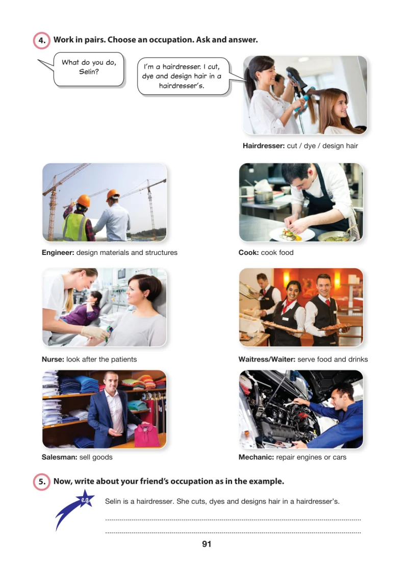 6. Sınıf İngilizce Ders Kitabı Cevapları Hecce Yayınları Sayfa 91