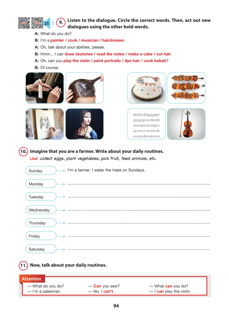 6. Sınıf İngilizce Ders Kitabı Cevapları Hecce Yayınları Sayfa 94