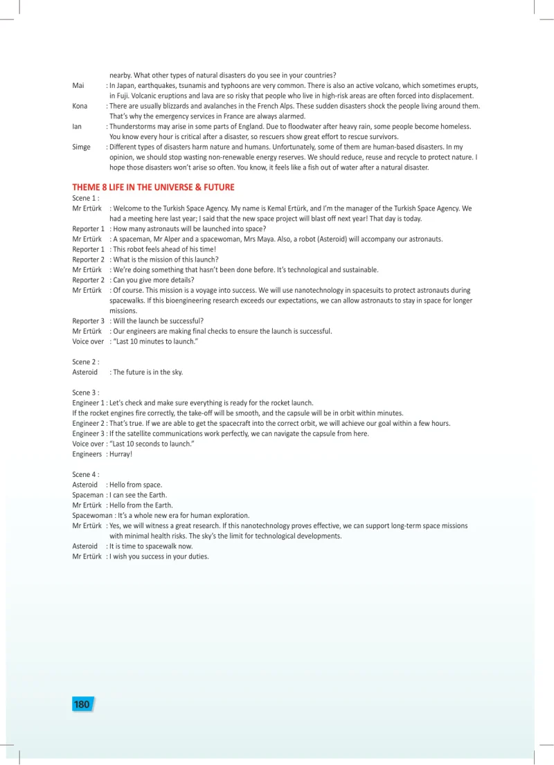 6. Sınıf İngilizce Ders Kitabı Cevapları Meb Yayınları Ders Kitapı Sayfa 180