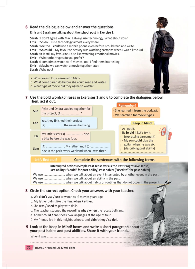 6. Sınıf İngilizce Ders Kitabı Cevapları Meb Yayınları Ders Kitapı Sayfa 72