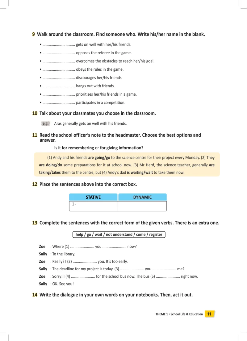 6. Sınıf İngilizce Ders Kitabı Cevapları Meb Yayınları Work Book Sayfa 11