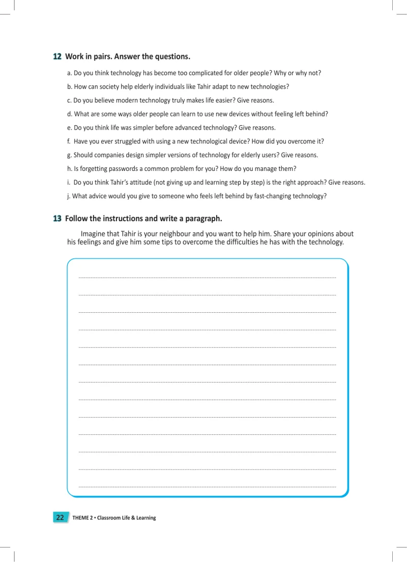 6. Sınıf İngilizce Ders Kitabı Cevapları Meb Yayınları Work Book Sayfa 22