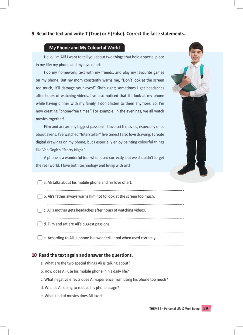 6. Sınıf İngilizce Ders Kitabı Cevapları Meb Yayınları Work Book Sayfa 29